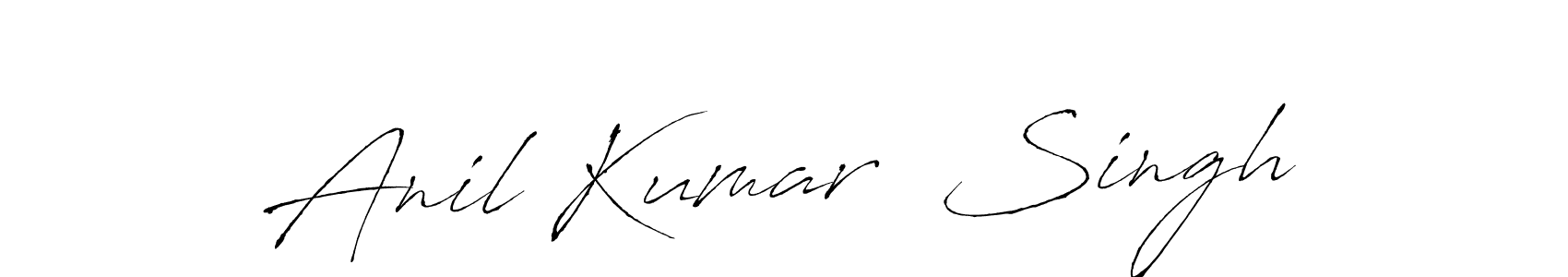 How to make Anil Kumar  Singh signature? Antro_Vectra is a professional autograph style. Create handwritten signature for Anil Kumar  Singh name. Anil Kumar  Singh signature style 6 images and pictures png