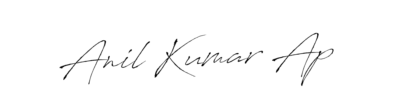 Anil Kumar Ap stylish signature style. Best Handwritten Sign (Antro_Vectra) for my name. Handwritten Signature Collection Ideas for my name Anil Kumar Ap. Anil Kumar Ap signature style 6 images and pictures png