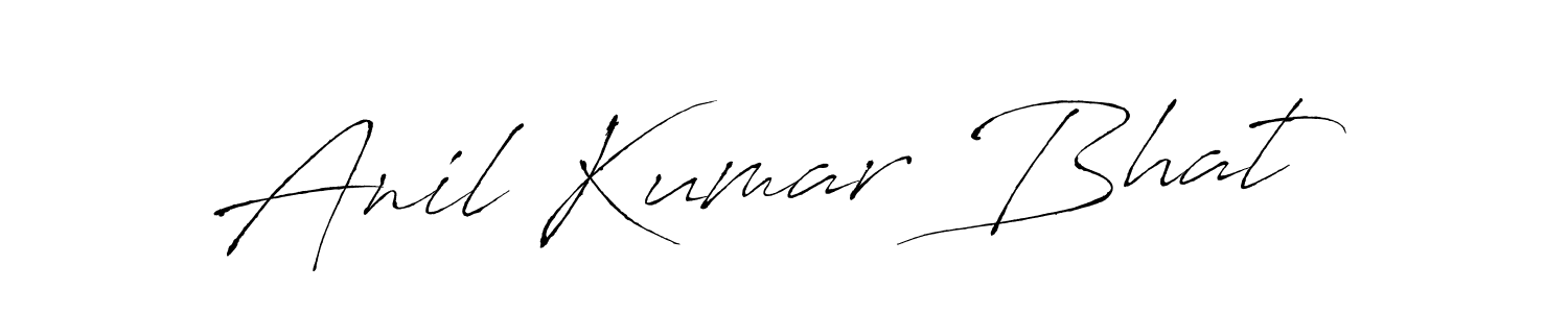 How to make Anil Kumar Bhat name signature. Use Antro_Vectra style for creating short signs online. This is the latest handwritten sign. Anil Kumar Bhat signature style 6 images and pictures png