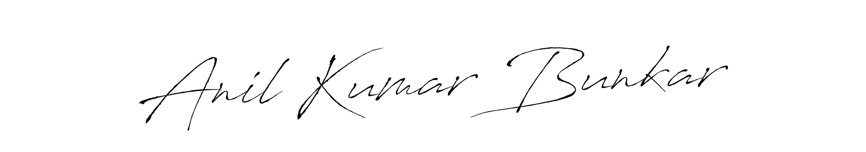 Create a beautiful signature design for name Anil Kumar Bunkar. With this signature (Antro_Vectra) fonts, you can make a handwritten signature for free. Anil Kumar Bunkar signature style 6 images and pictures png