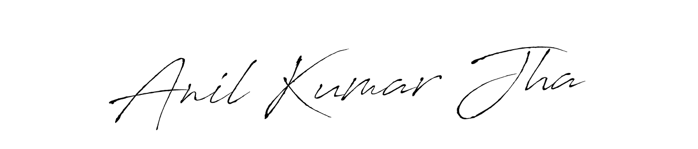 Design your own signature with our free online signature maker. With this signature software, you can create a handwritten (Antro_Vectra) signature for name Anil Kumar Jha. Anil Kumar Jha signature style 6 images and pictures png