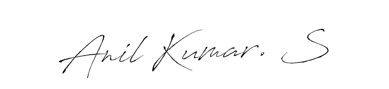 The best way (Antro_Vectra) to make a short signature is to pick only two or three words in your name. The name Anil Kumar. S include a total of six letters. For converting this name. Anil Kumar. S signature style 6 images and pictures png