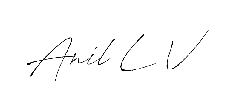 This is the best signature style for the Anil L V name. Also you like these signature font (Antro_Vectra). Mix name signature. Anil L V signature style 6 images and pictures png