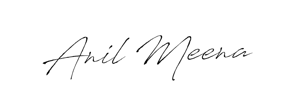 The best way (Antro_Vectra) to make a short signature is to pick only two or three words in your name. The name Anil Meena include a total of six letters. For converting this name. Anil Meena signature style 6 images and pictures png