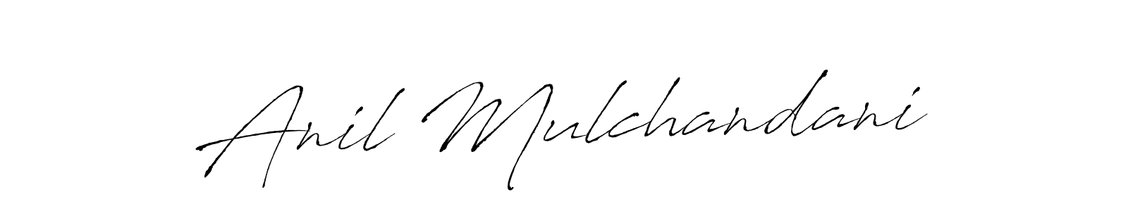 Also we have Anil Mulchandani name is the best signature style. Create professional handwritten signature collection using Antro_Vectra autograph style. Anil Mulchandani signature style 6 images and pictures png