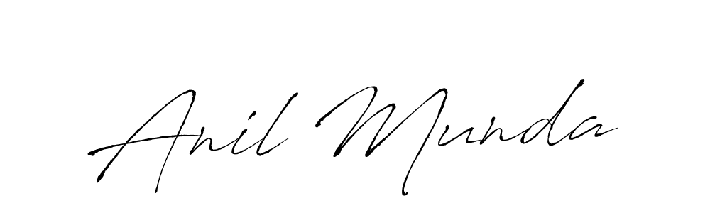 Antro_Vectra is a professional signature style that is perfect for those who want to add a touch of class to their signature. It is also a great choice for those who want to make their signature more unique. Get Anil Munda name to fancy signature for free. Anil Munda signature style 6 images and pictures png