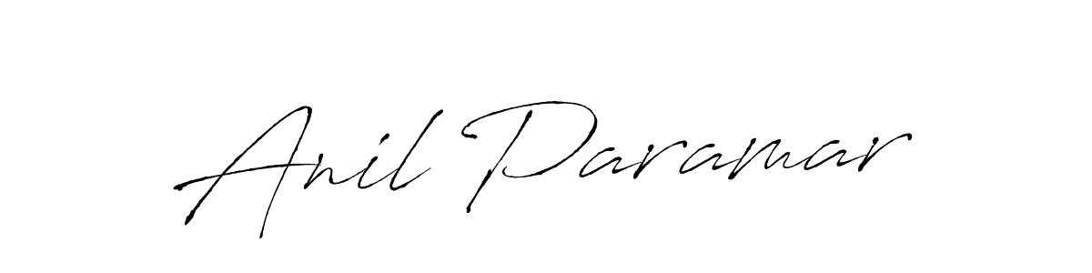 How to make Anil Paramar signature? Antro_Vectra is a professional autograph style. Create handwritten signature for Anil Paramar name. Anil Paramar signature style 6 images and pictures png