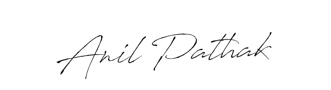 Make a beautiful signature design for name Anil Pathak. With this signature (Antro_Vectra) style, you can create a handwritten signature for free. Anil Pathak signature style 6 images and pictures png