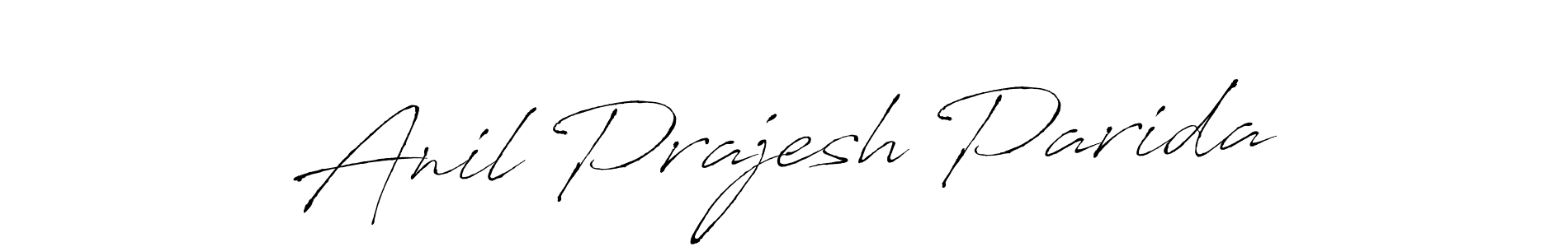 The best way (Antro_Vectra) to make a short signature is to pick only two or three words in your name. The name Anil Prajesh Parida include a total of six letters. For converting this name. Anil Prajesh Parida signature style 6 images and pictures png