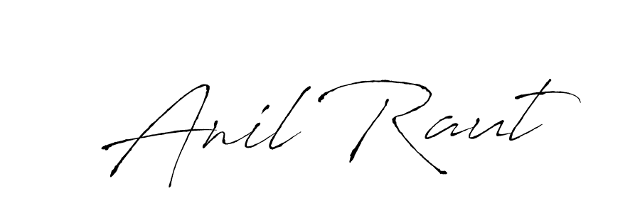 How to make Anil Raut name signature. Use Antro_Vectra style for creating short signs online. This is the latest handwritten sign. Anil Raut signature style 6 images and pictures png