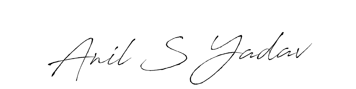 Create a beautiful signature design for name Anil S Yadav. With this signature (Antro_Vectra) fonts, you can make a handwritten signature for free. Anil S Yadav signature style 6 images and pictures png