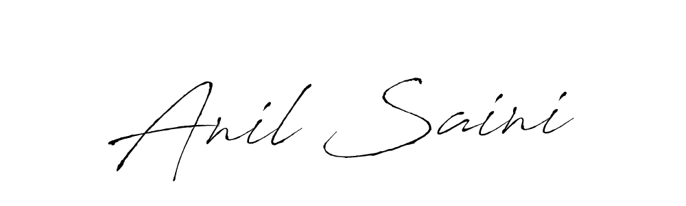 Also we have Anil Saini name is the best signature style. Create professional handwritten signature collection using Antro_Vectra autograph style. Anil Saini signature style 6 images and pictures png