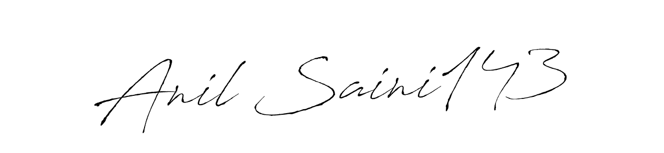 Make a beautiful signature design for name Anil Saini143. With this signature (Antro_Vectra) style, you can create a handwritten signature for free. Anil Saini143 signature style 6 images and pictures png