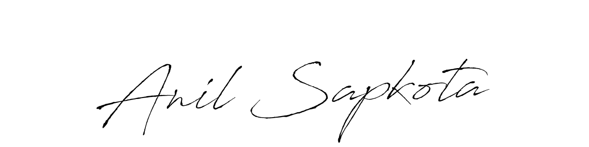 This is the best signature style for the Anil Sapkota name. Also you like these signature font (Antro_Vectra). Mix name signature. Anil Sapkota signature style 6 images and pictures png