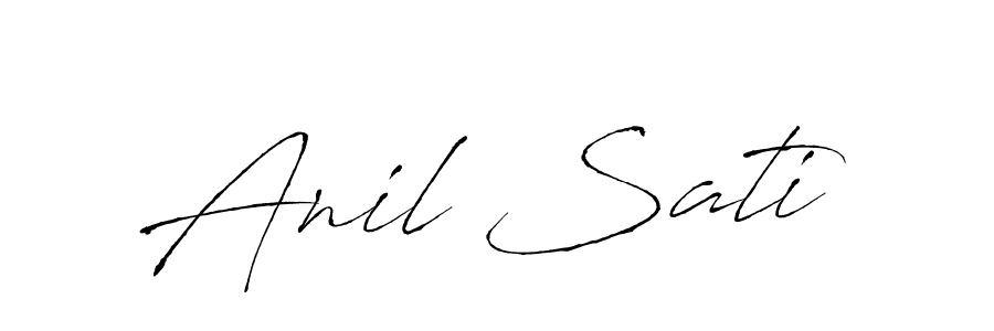 Also we have Anil Sati name is the best signature style. Create professional handwritten signature collection using Antro_Vectra autograph style. Anil Sati signature style 6 images and pictures png