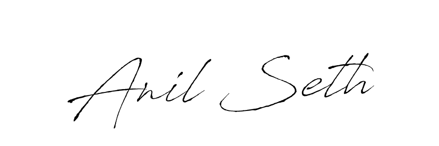 Make a beautiful signature design for name Anil Seth. With this signature (Antro_Vectra) style, you can create a handwritten signature for free. Anil Seth signature style 6 images and pictures png