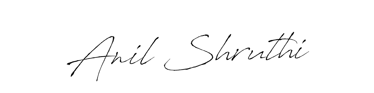 The best way (Antro_Vectra) to make a short signature is to pick only two or three words in your name. The name Anil Shruthi include a total of six letters. For converting this name. Anil Shruthi signature style 6 images and pictures png