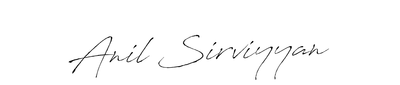 Antro_Vectra is a professional signature style that is perfect for those who want to add a touch of class to their signature. It is also a great choice for those who want to make their signature more unique. Get Anil Sirviyyan name to fancy signature for free. Anil Sirviyyan signature style 6 images and pictures png