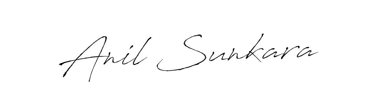 Also You can easily find your signature by using the search form. We will create Anil Sunkara name handwritten signature images for you free of cost using Antro_Vectra sign style. Anil Sunkara signature style 6 images and pictures png