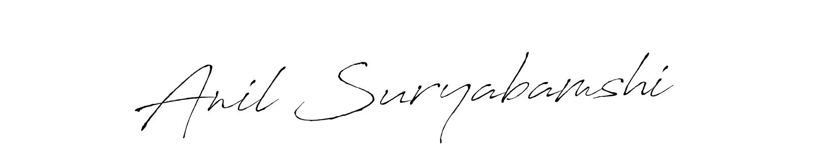 Create a beautiful signature design for name Anil Suryabamshi. With this signature (Antro_Vectra) fonts, you can make a handwritten signature for free. Anil Suryabamshi signature style 6 images and pictures png