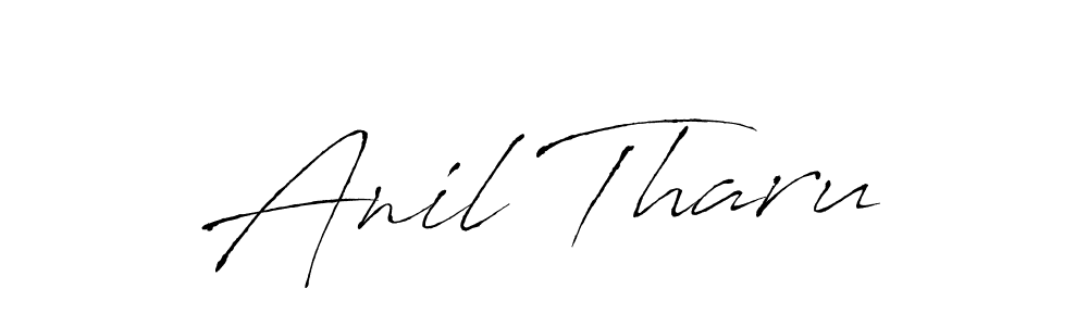 How to make Anil Tharu name signature. Use Antro_Vectra style for creating short signs online. This is the latest handwritten sign. Anil Tharu signature style 6 images and pictures png