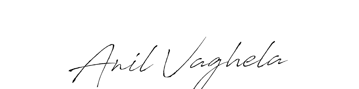 Make a beautiful signature design for name Anil Vaghela. With this signature (Antro_Vectra) style, you can create a handwritten signature for free. Anil Vaghela signature style 6 images and pictures png