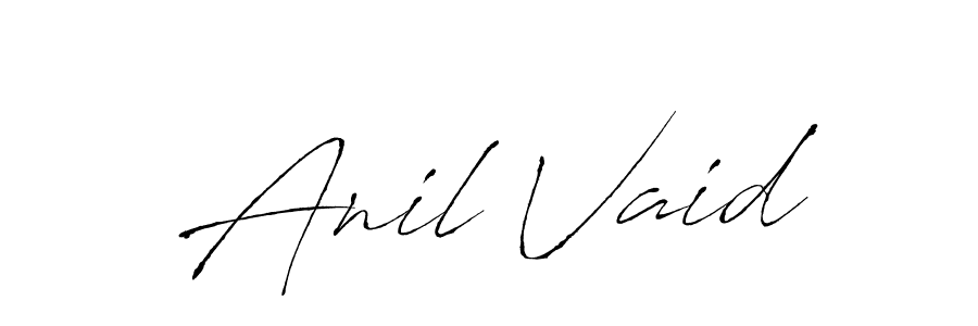 The best way (Antro_Vectra) to make a short signature is to pick only two or three words in your name. The name Anil Vaid include a total of six letters. For converting this name. Anil Vaid signature style 6 images and pictures png