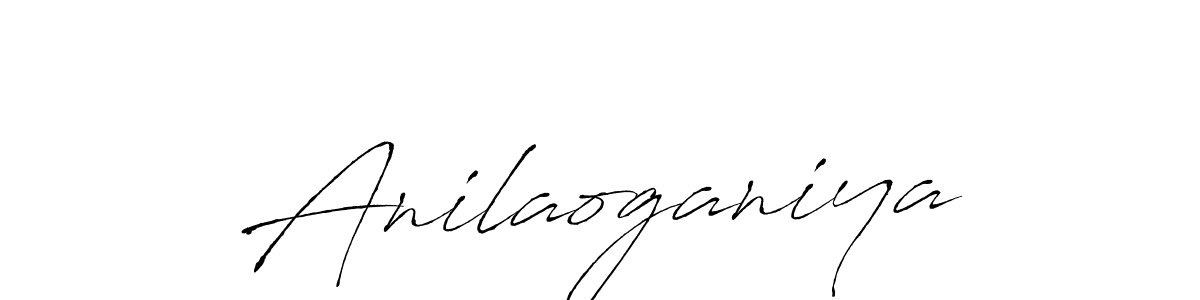 How to make Anilaoganiya name signature. Use Antro_Vectra style for creating short signs online. This is the latest handwritten sign. Anilaoganiya signature style 6 images and pictures png