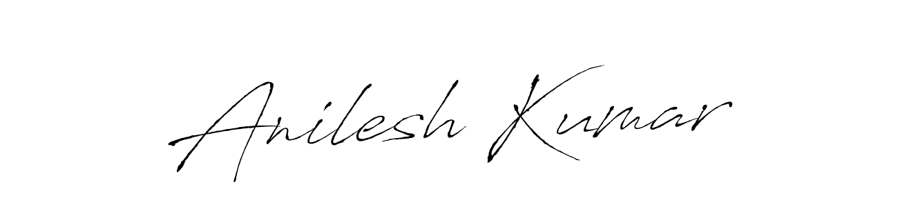 Make a beautiful signature design for name Anilesh Kumar. With this signature (Antro_Vectra) style, you can create a handwritten signature for free. Anilesh Kumar signature style 6 images and pictures png