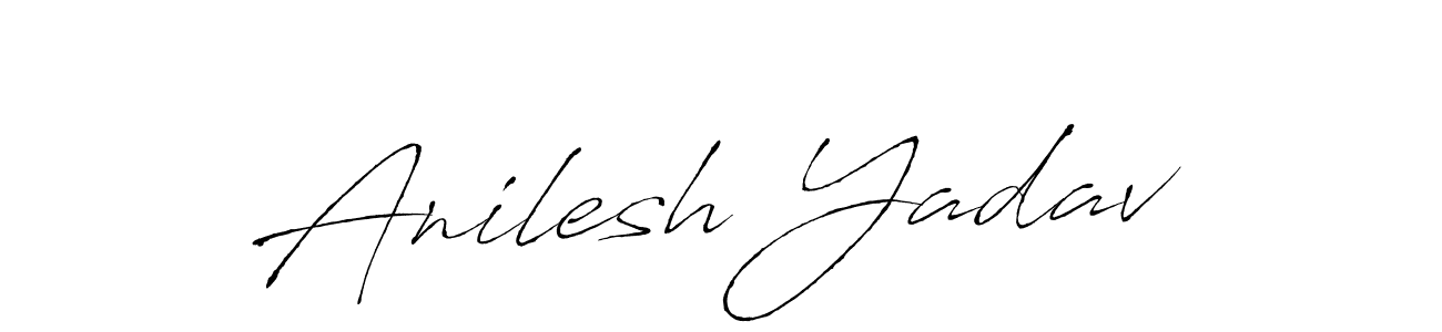 Design your own signature with our free online signature maker. With this signature software, you can create a handwritten (Antro_Vectra) signature for name Anilesh Yadav. Anilesh Yadav signature style 6 images and pictures png