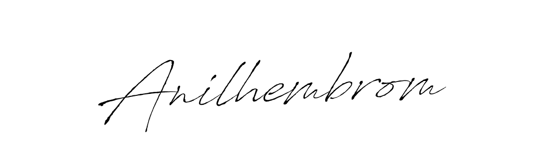 Design your own signature with our free online signature maker. With this signature software, you can create a handwritten (Antro_Vectra) signature for name Anilhembrom. Anilhembrom signature style 6 images and pictures png