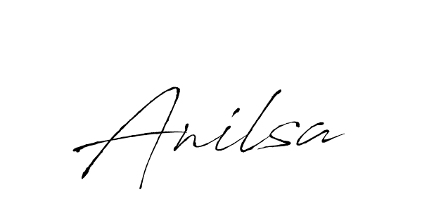 The best way (Antro_Vectra) to make a short signature is to pick only two or three words in your name. The name Anilsa include a total of six letters. For converting this name. Anilsa signature style 6 images and pictures png