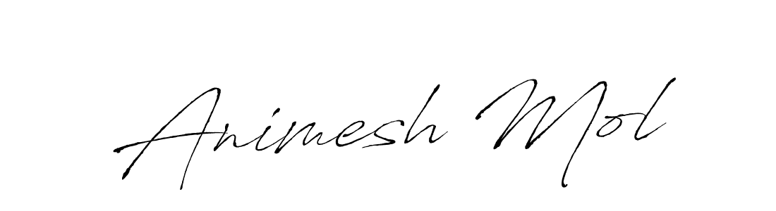 The best way (Antro_Vectra) to make a short signature is to pick only two or three words in your name. The name Animesh Mol include a total of six letters. For converting this name. Animesh Mol signature style 6 images and pictures png