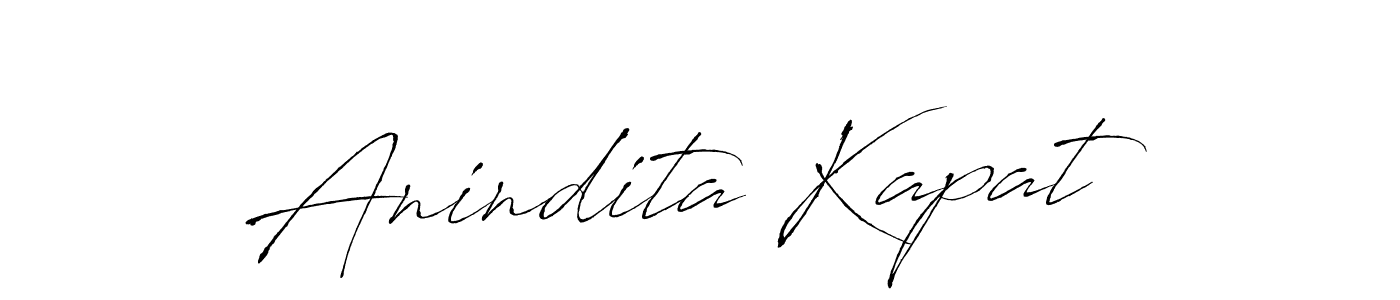 Make a beautiful signature design for name Anindita Kapat. With this signature (Antro_Vectra) style, you can create a handwritten signature for free. Anindita Kapat signature style 6 images and pictures png