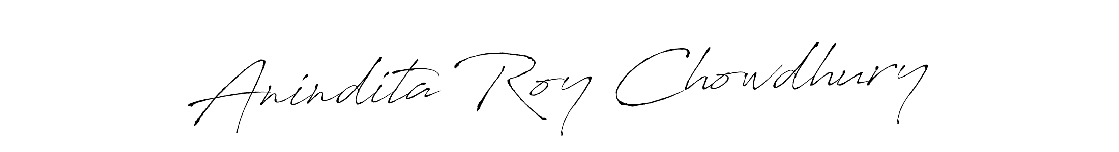 Make a beautiful signature design for name Anindita Roy Chowdhury. With this signature (Antro_Vectra) style, you can create a handwritten signature for free. Anindita Roy Chowdhury signature style 6 images and pictures png