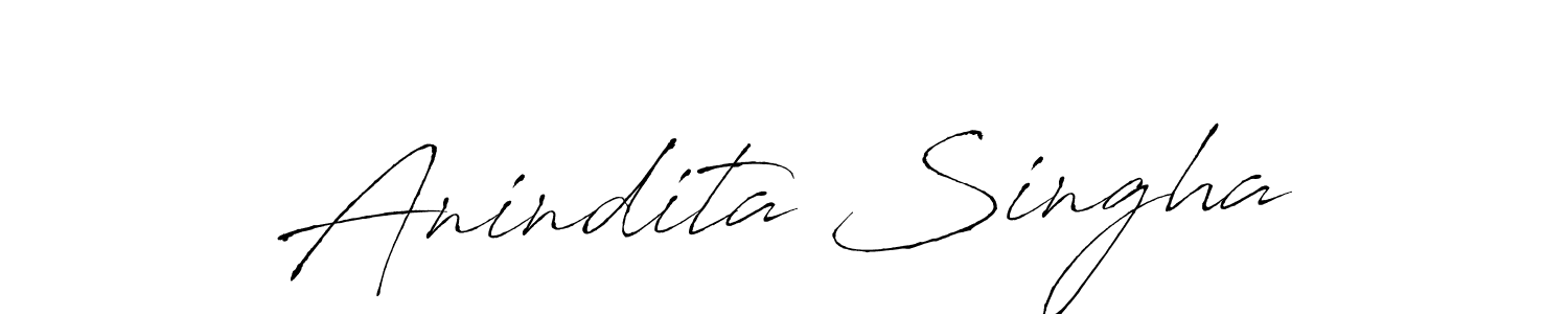 Create a beautiful signature design for name Anindita Singha. With this signature (Antro_Vectra) fonts, you can make a handwritten signature for free. Anindita Singha signature style 6 images and pictures png