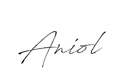 How to make Aniol name signature. Use Antro_Vectra style for creating short signs online. This is the latest handwritten sign. Aniol signature style 6 images and pictures png