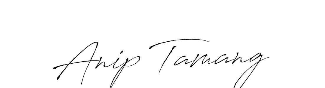 You should practise on your own different ways (Antro_Vectra) to write your name (Anip Tamang) in signature. don't let someone else do it for you. Anip Tamang signature style 6 images and pictures png