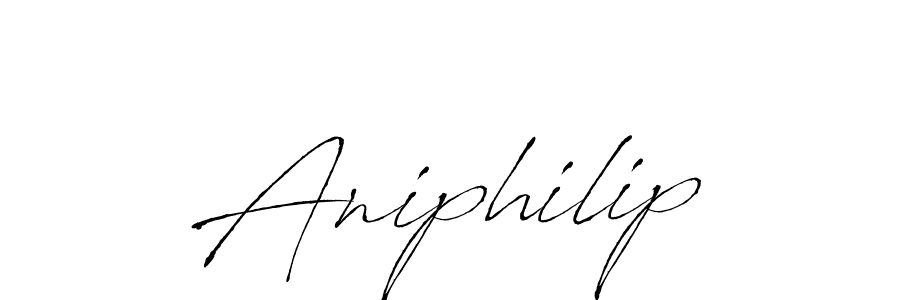 Aniphilip stylish signature style. Best Handwritten Sign (Antro_Vectra) for my name. Handwritten Signature Collection Ideas for my name Aniphilip. Aniphilip signature style 6 images and pictures png