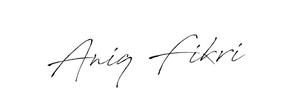 Also we have Aniq Fikri name is the best signature style. Create professional handwritten signature collection using Antro_Vectra autograph style. Aniq Fikri signature style 6 images and pictures png