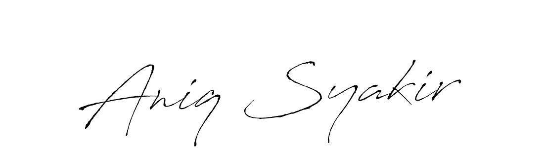 It looks lik you need a new signature style for name Aniq Syakir. Design unique handwritten (Antro_Vectra) signature with our free signature maker in just a few clicks. Aniq Syakir signature style 6 images and pictures png