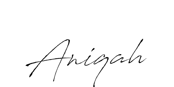 Also we have Aniqah name is the best signature style. Create professional handwritten signature collection using Antro_Vectra autograph style. Aniqah signature style 6 images and pictures png