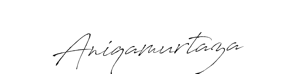 The best way (Antro_Vectra) to make a short signature is to pick only two or three words in your name. The name Aniqamurtaza include a total of six letters. For converting this name. Aniqamurtaza signature style 6 images and pictures png