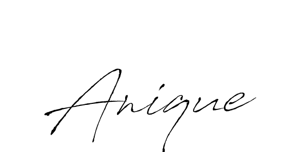 How to Draw Anique signature style? Antro_Vectra is a latest design signature styles for name Anique. Anique signature style 6 images and pictures png