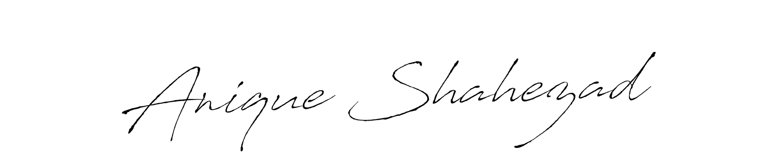 Make a beautiful signature design for name Anique Shahezad. Use this online signature maker to create a handwritten signature for free. Anique Shahezad signature style 6 images and pictures png