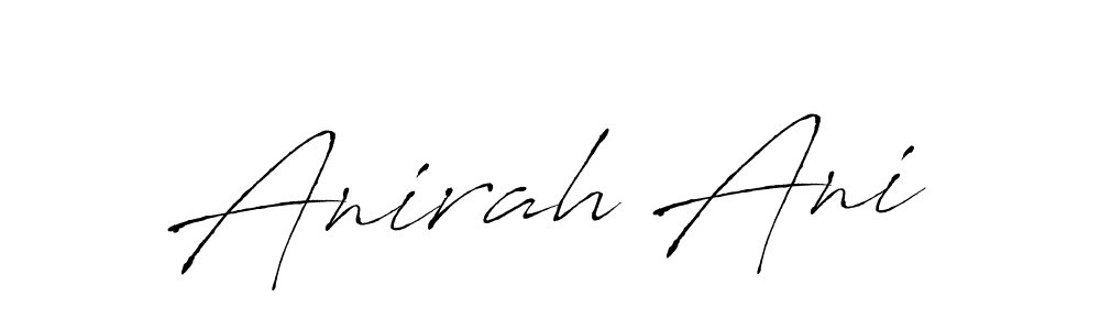 Anirah Ani stylish signature style. Best Handwritten Sign (Antro_Vectra) for my name. Handwritten Signature Collection Ideas for my name Anirah Ani. Anirah Ani signature style 6 images and pictures png