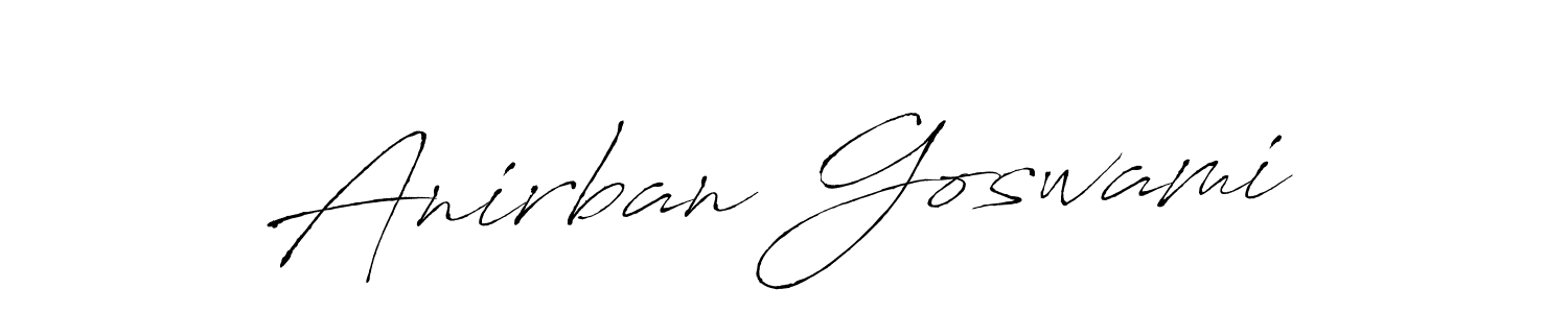 You should practise on your own different ways (Antro_Vectra) to write your name (Anirban Goswami) in signature. don't let someone else do it for you. Anirban Goswami signature style 6 images and pictures png