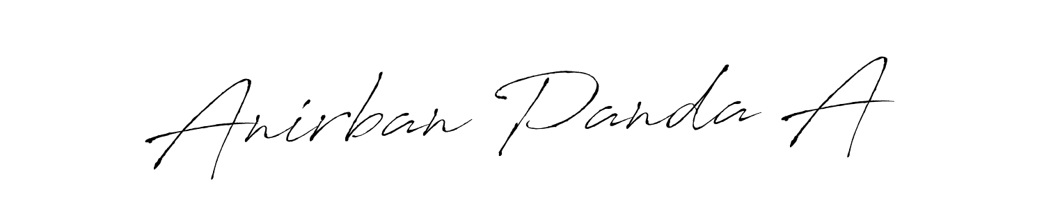 Use a signature maker to create a handwritten signature online. With this signature software, you can design (Antro_Vectra) your own signature for name Anirban Panda A. Anirban Panda A signature style 6 images and pictures png