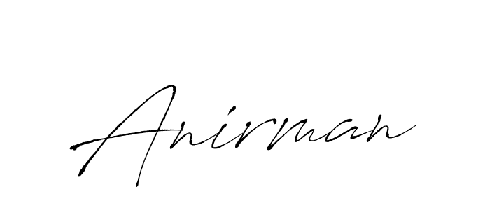 The best way (Antro_Vectra) to make a short signature is to pick only two or three words in your name. The name Anirman include a total of six letters. For converting this name. Anirman signature style 6 images and pictures png
