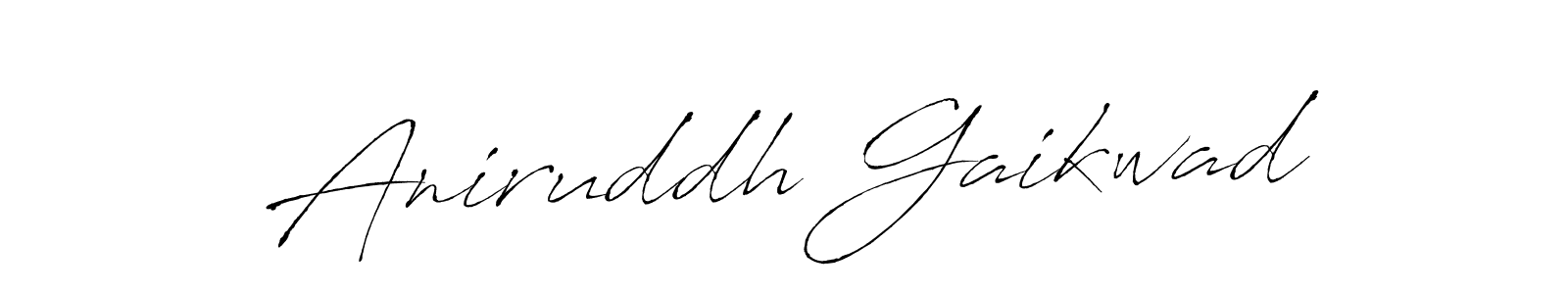 How to make Aniruddh Gaikwad signature? Antro_Vectra is a professional autograph style. Create handwritten signature for Aniruddh Gaikwad name. Aniruddh Gaikwad signature style 6 images and pictures png